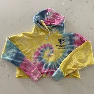 Tie-Dye Cropped Hoodie